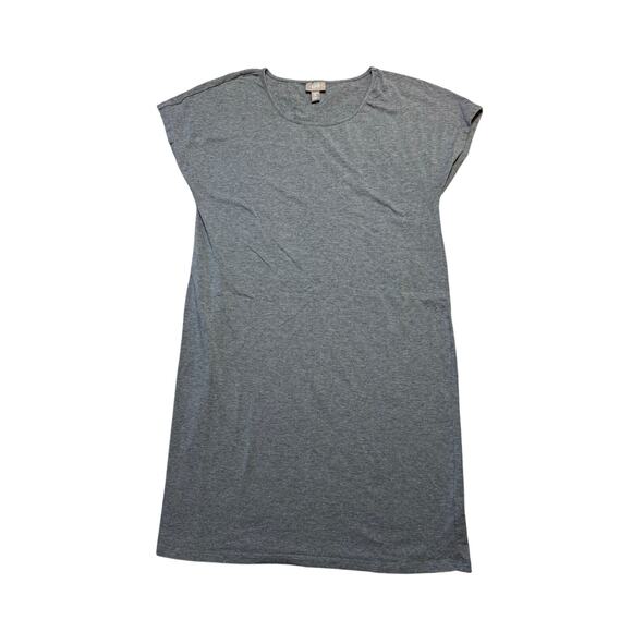 J. Jill Women's Gray T-Shirt Dress, size MP, MEDIUM PETITE, Stretchy & SOFT! - Picture 2 of 6